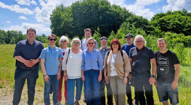 CSU Landshut-WEST und AKU-LANDSHUT besichtigen den Landshuter KLIMAWALD
