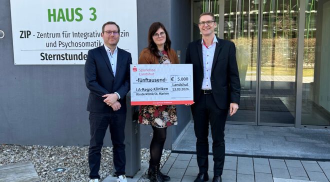 SPARKASSE Landshut unterstützt die KINDERKLINIK St. MARIEN der LA-Regio KLINIKEN