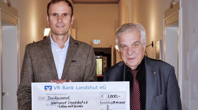 ROTARY CLUB Landshut unterstützt lebensmut Landshut mit SPENDE von 3000 Euro
