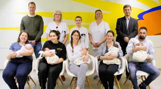 Fünf SCHALTTAG-BABYS am Krankenhaus Landshut-Achdorf